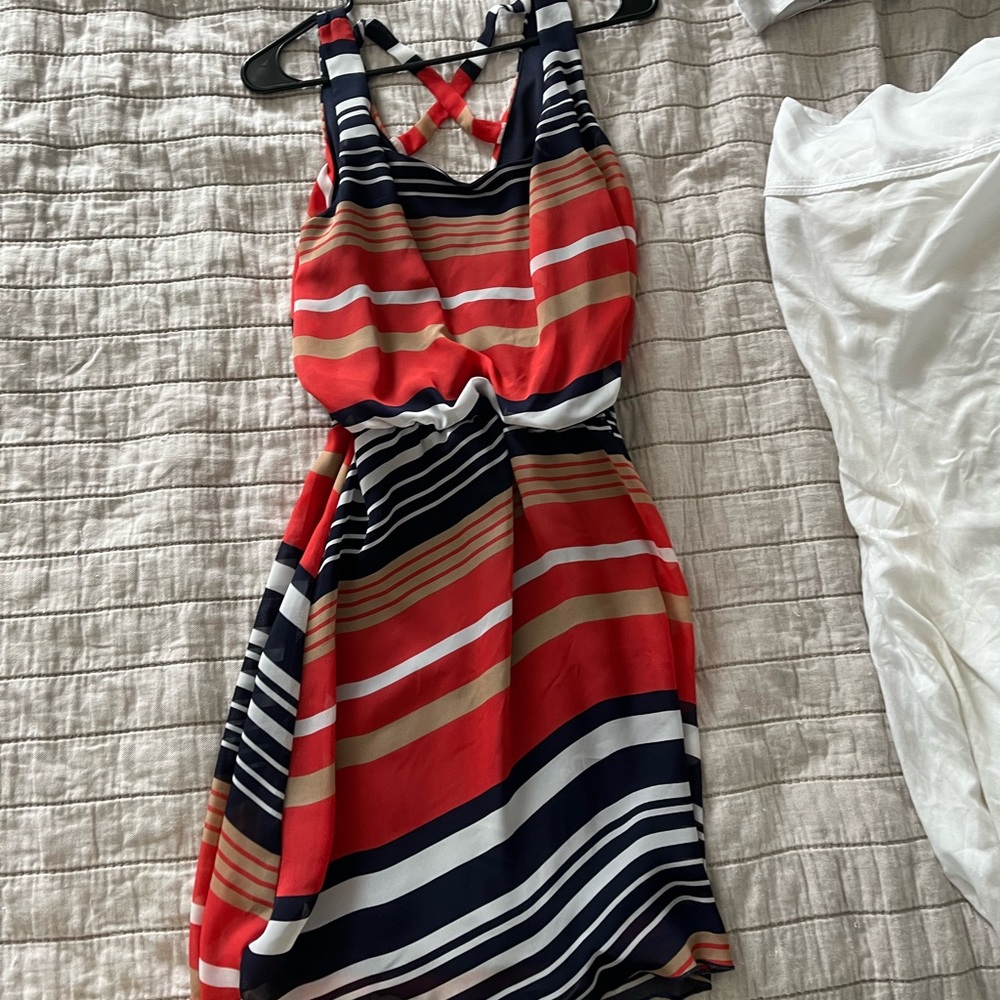 Large striped dress